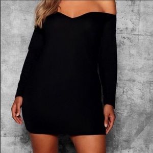 Boohoo black dress
